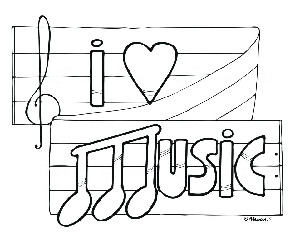 945x777 Coloring Pages Music Notes Preschool In Snazzy Page Image Musical
