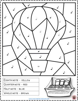 270x350 Music Coloring Pages 15 Transportation Themed Music Coloring Sheets