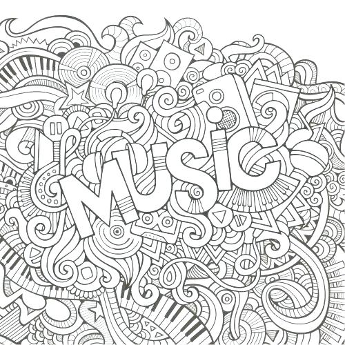Music Coloring Page Music Coloring Pages For Adults Colouring 500x500 Music Coloring Page Music Coloring Pages For Adults Colouring