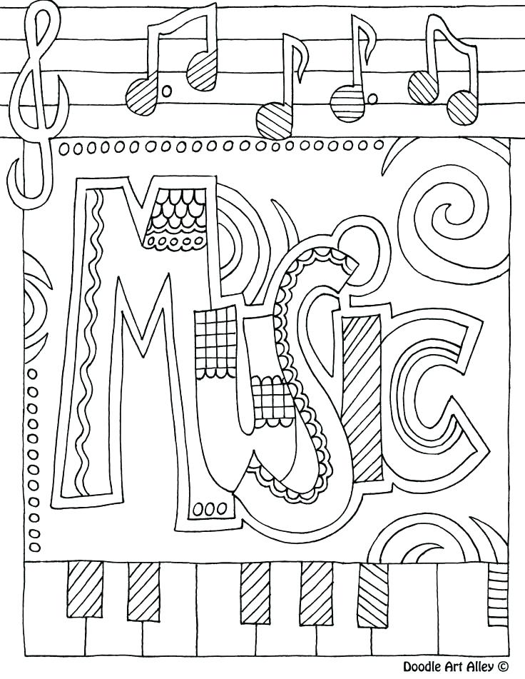 Music Coloring Pages Musical Instrument Coloring Pages Music 736x951 Music Coloring Pages Musical Instrument Coloring Pages Music