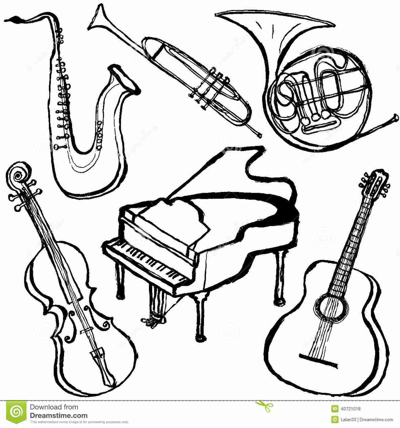 Musical Instruments Color Worksheet Sketch Coloring P - vrogue.co