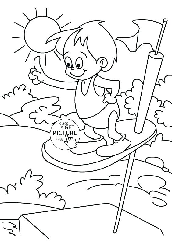 564x792 Free Printable Swimming Fish Coloring Page For Kids Swimming Fish