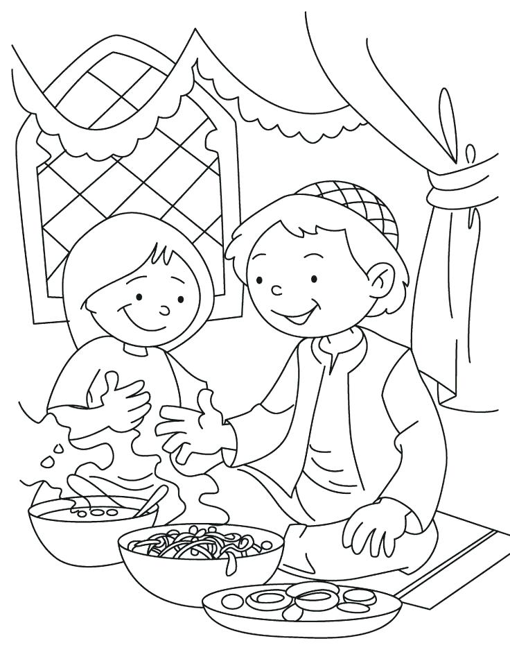 736x963 Muslim Coloring Pages