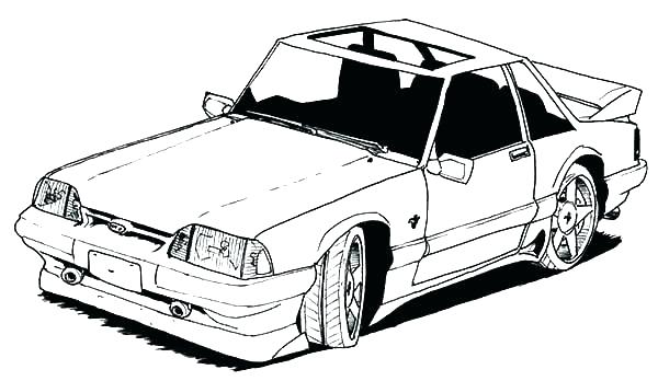 Mustang Coloring Sheet Drawing Mustang Car Coloring Pages Ford 600x348 Mustang Coloring Sheet Drawing Mustang Car Coloring Pages Ford
