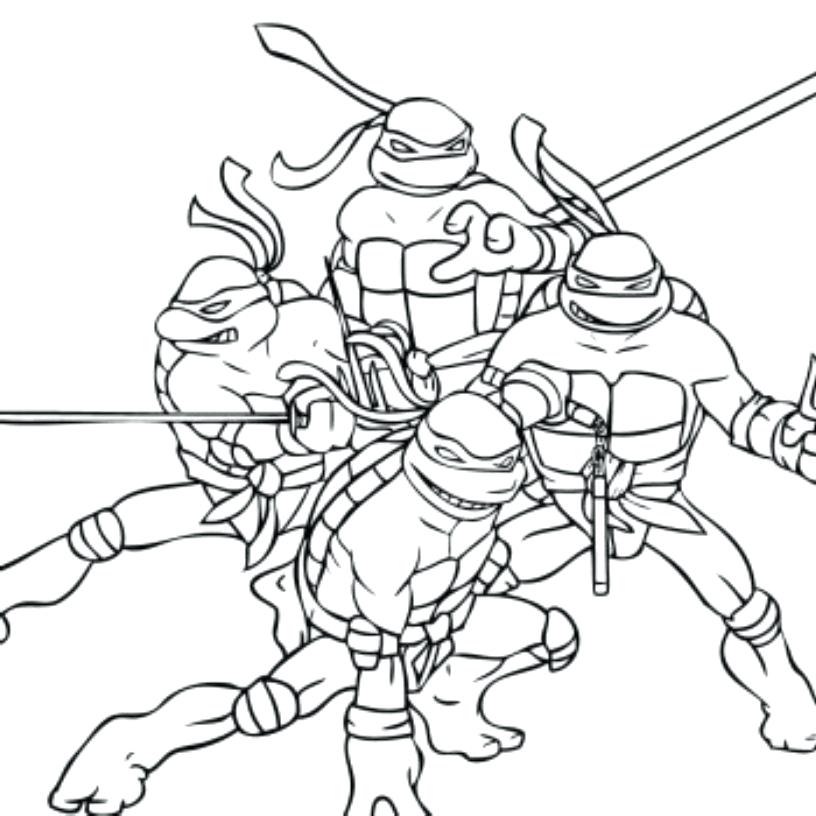 816x816 Ninja Coloring Page Teenage Mutant Ninja Turtles Coloring Pages
