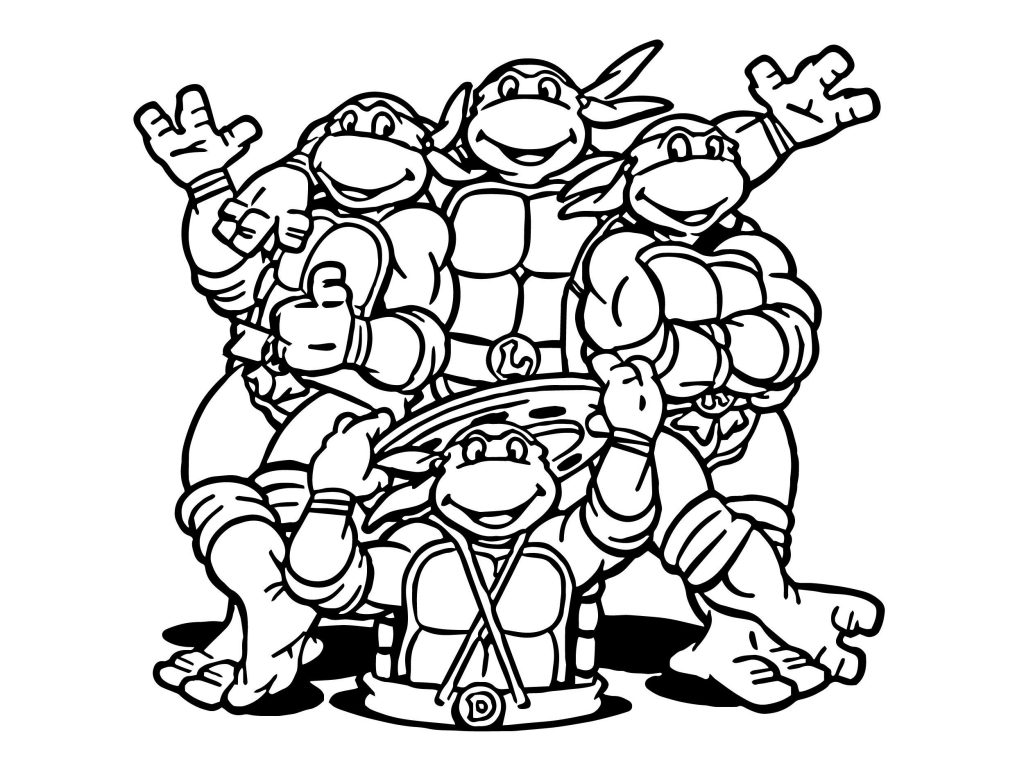 1024x768 Teenage Mutant Ninja Turtles Coloring Pages Pdf