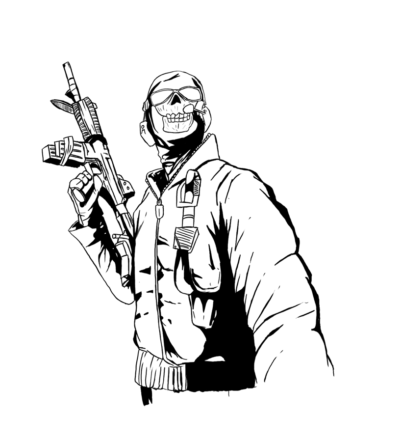 818x900 Call Of Duty Coloring Pages Page 1485 Coloring Gallery Black