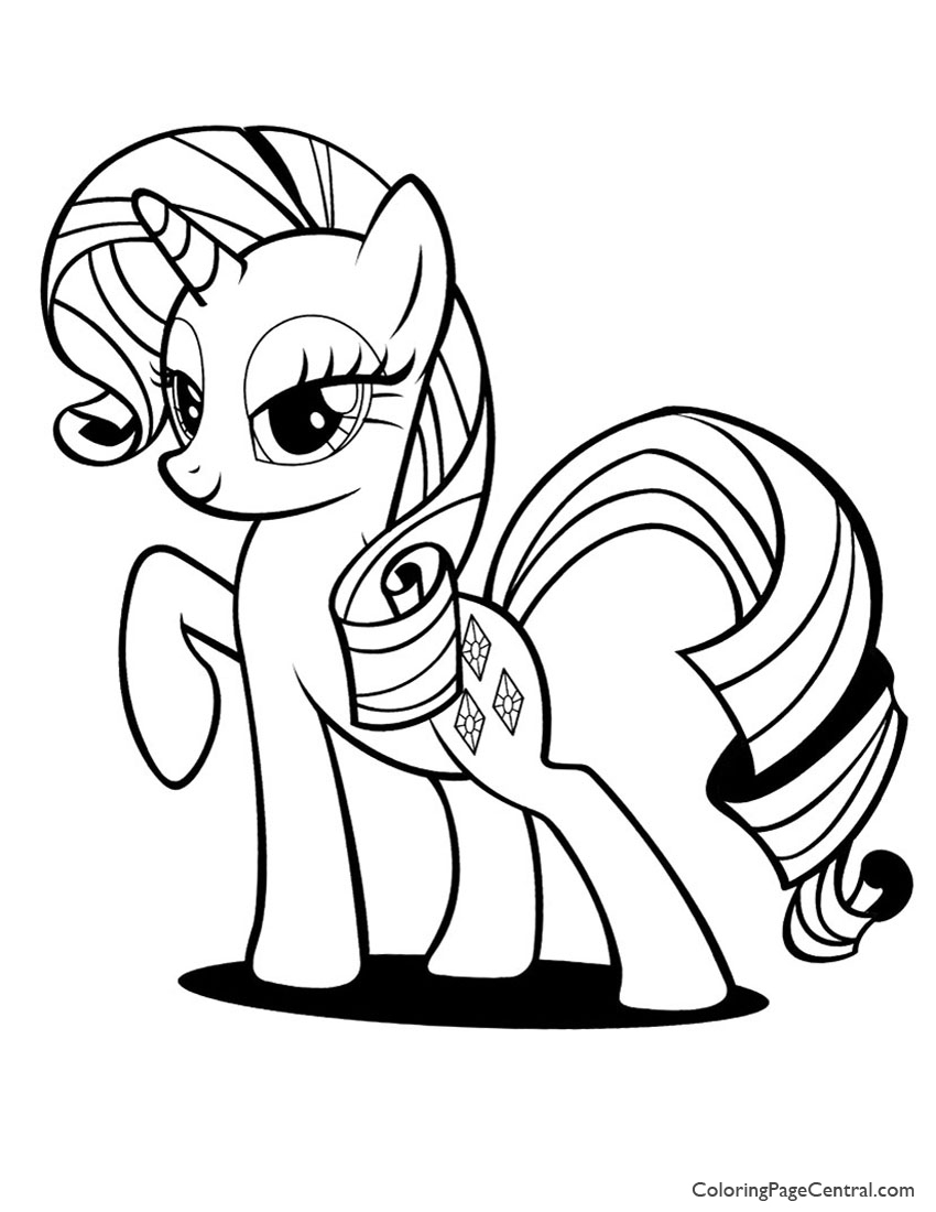 My Little Pony Rarity 01 Coloring Page Coloring Page Central 850x1100 My Little Pony Rarity 01 Coloring Page Coloring Page Central