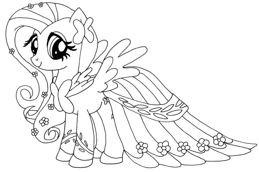 Fluttershy Coloring Pages 1024x681 Fluttershy Coloring Pages