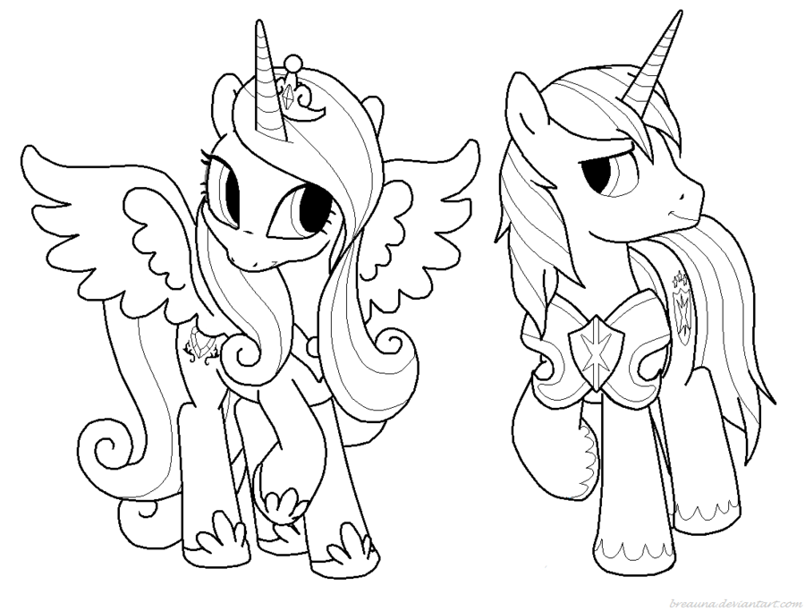 900x683 My Little Pony Princess Cadence Coloring Pages