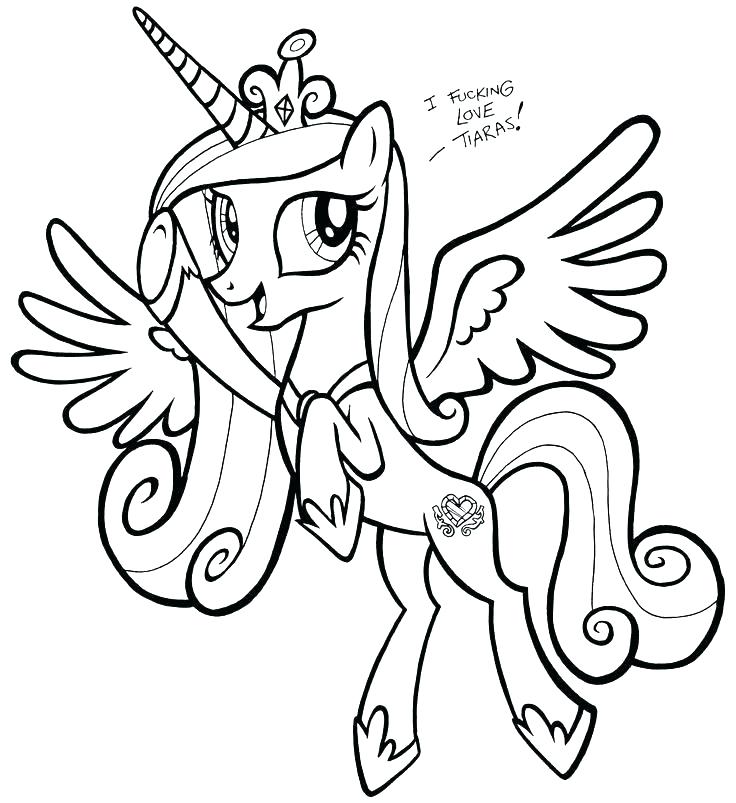 My Little Pony Cadence Coloring Pages at GetColorings.com | Free ...