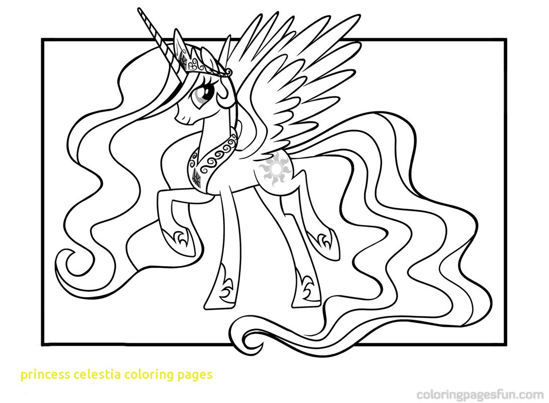 My Little Pony Celestia Coloring Pages at GetColorings.com | Free ...