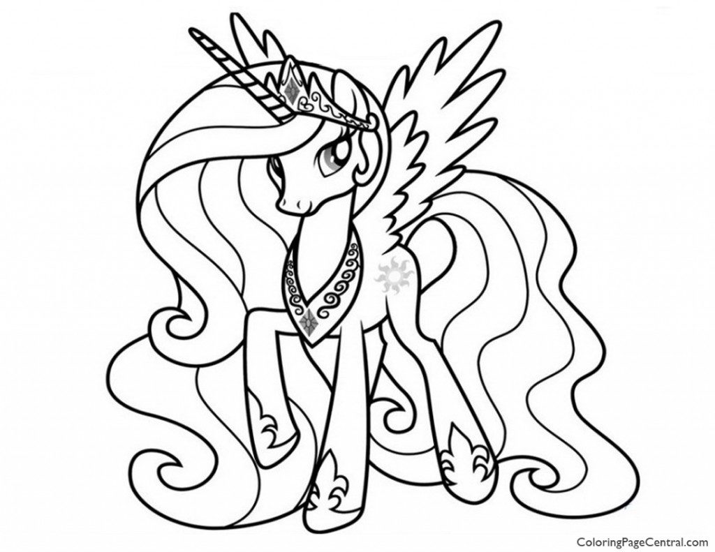 Princess Celestia Coloring Page My Little Pony 02 Get Bubbles 1024x791 Princess Celestia Coloring Page My Little Pony 02 Get Bubbles