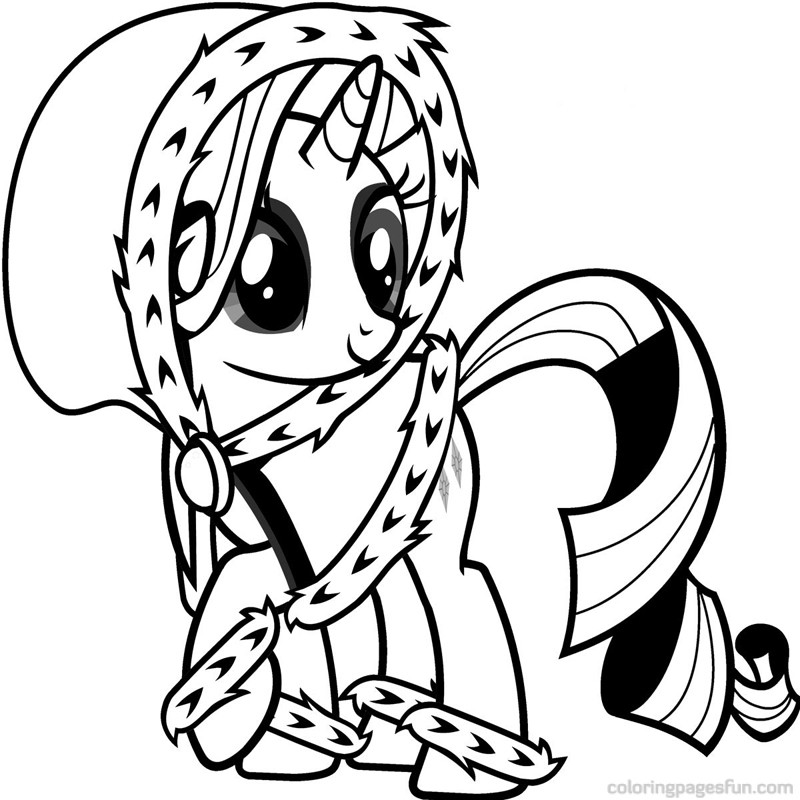800x800 My Little Pony Rarity Coloring Pages Christmas Rarity