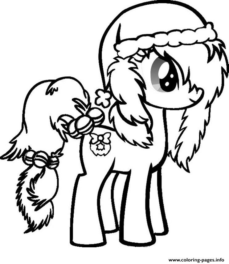 743x854 Print My Little Pony Christmas Coloring Pages Free Christmas