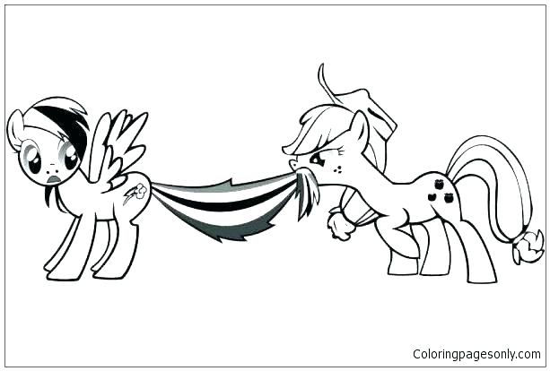 My Little Pony Coloring Pages Applejack And Rainbow Dash Applejack 613x414 My Little Pony Coloring Pages Applejack And Rainbow Dash Applejack