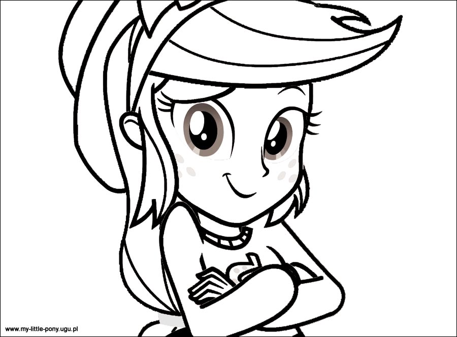 My Little Pony Equestria Girls Applejack Coloring Pages 900x664 My Little Pony Equestria Girls Applejack Coloring Pages