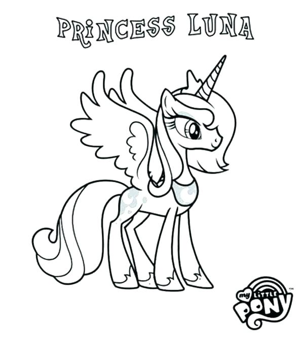 My Little Pony Coloring Pages Celestia