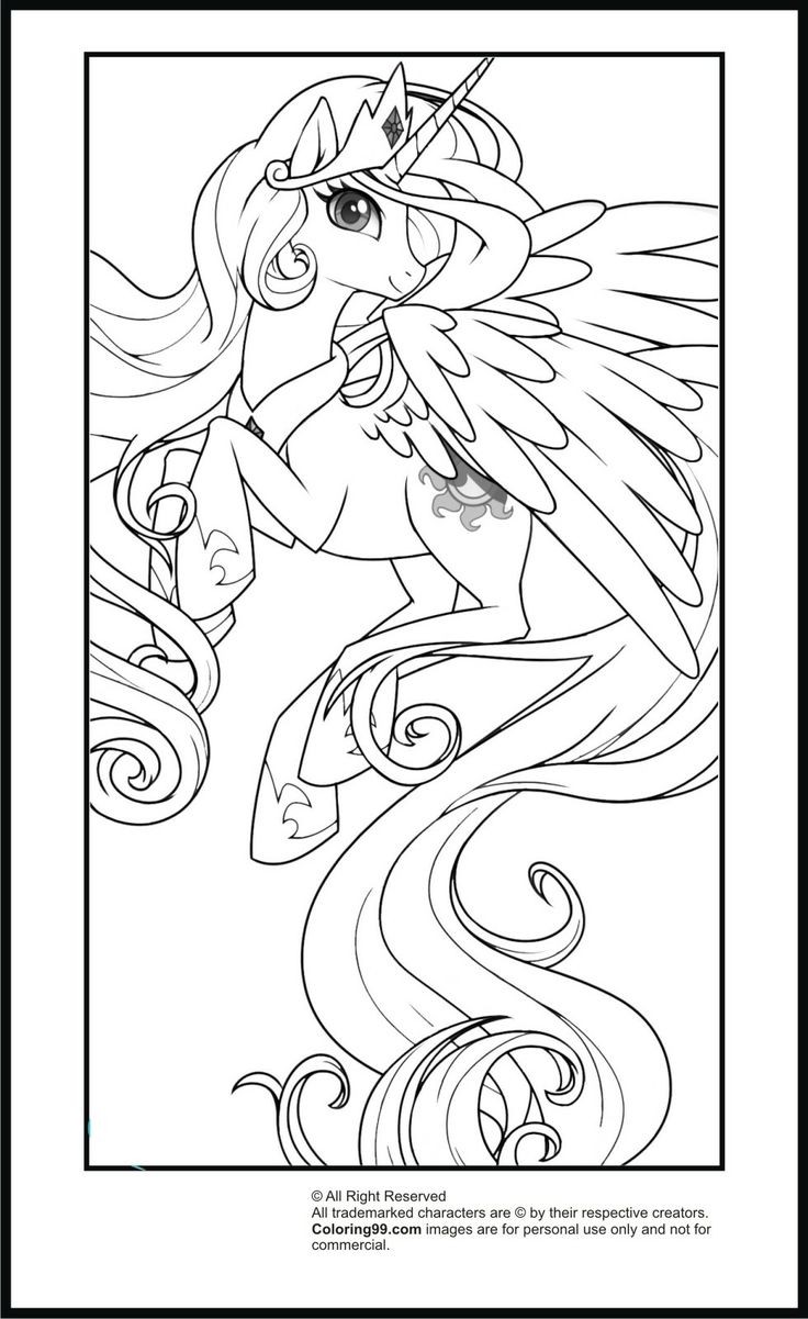 736x1201 My Little Pony Coloring Pages Princess Luna And Celestia Copy 57