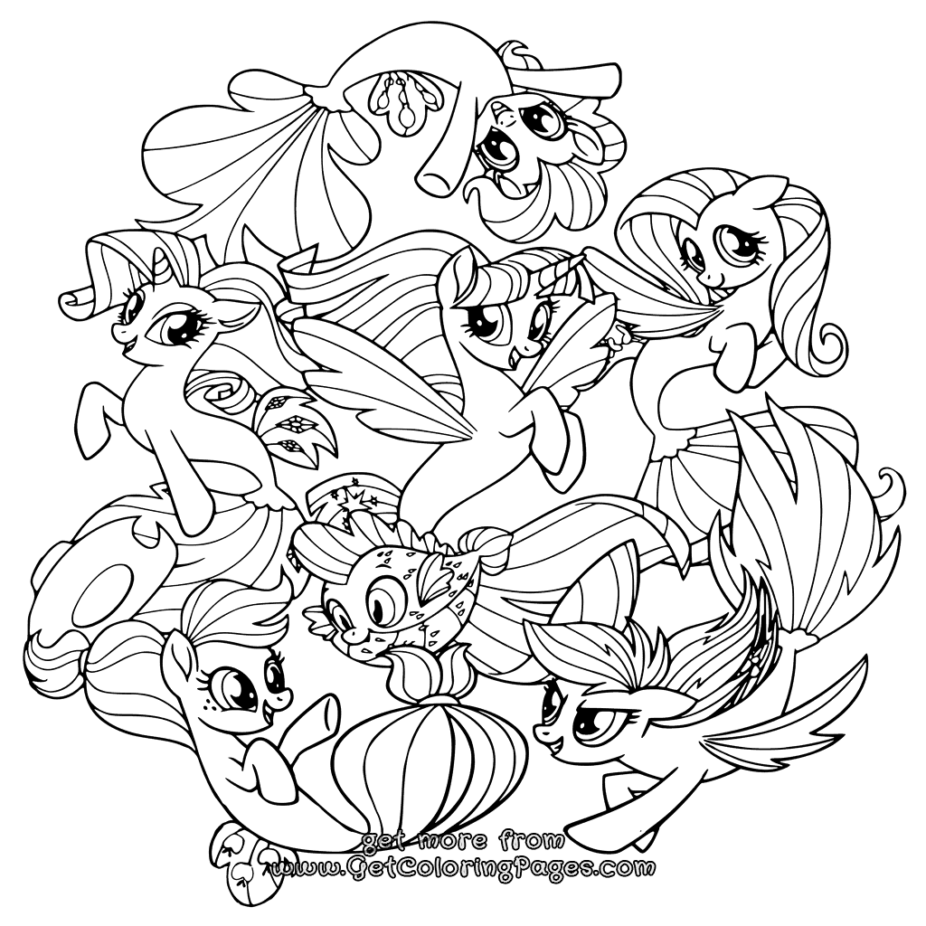 1024x1024 Printable My Little Pony The Movie 2017 Coloring Pages