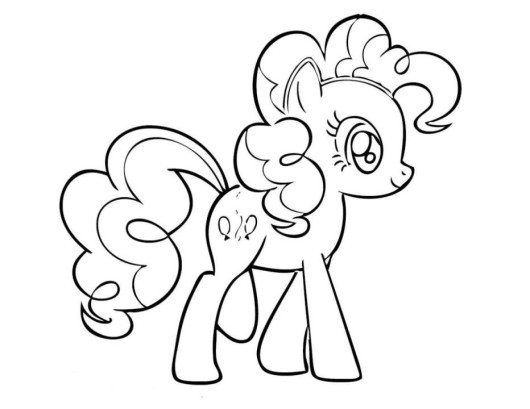 My Little Pony Coloring Pages Pinkie Pie 530x409 My Little Pony Coloring Pages Pinkie Pie