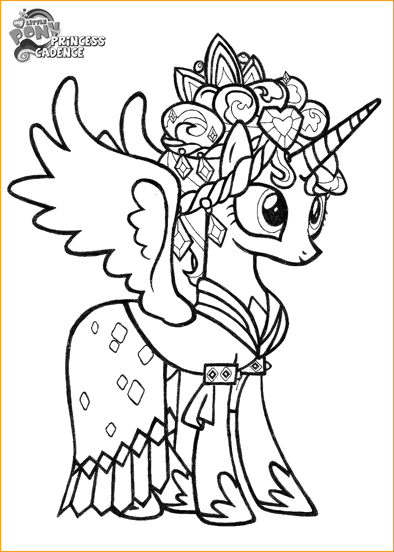 My Little Pony Coloring Pages Princess Cadence Download 800x1120 My Little Pony Coloring Pages Princess Cadence Download
