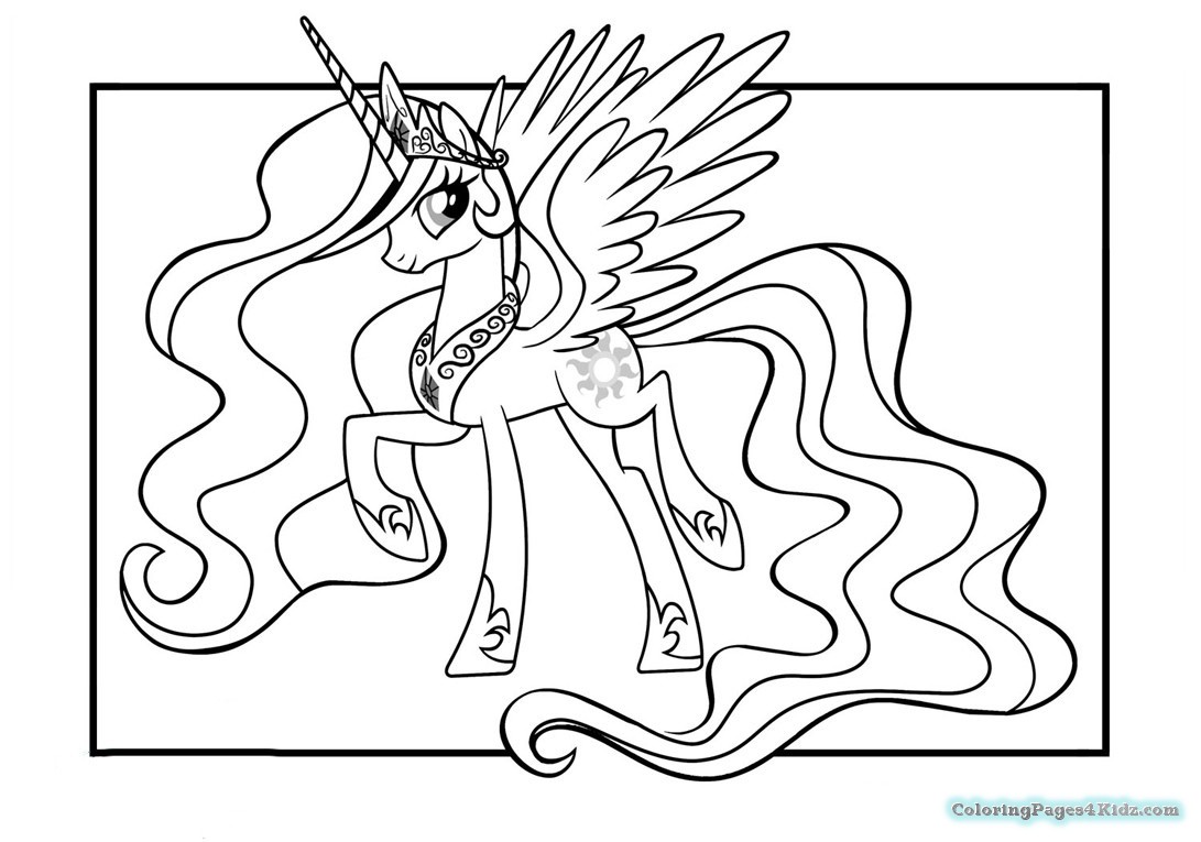 1091x765 My Little Pony Coloring Pages Princess Celestia And Princess Luna