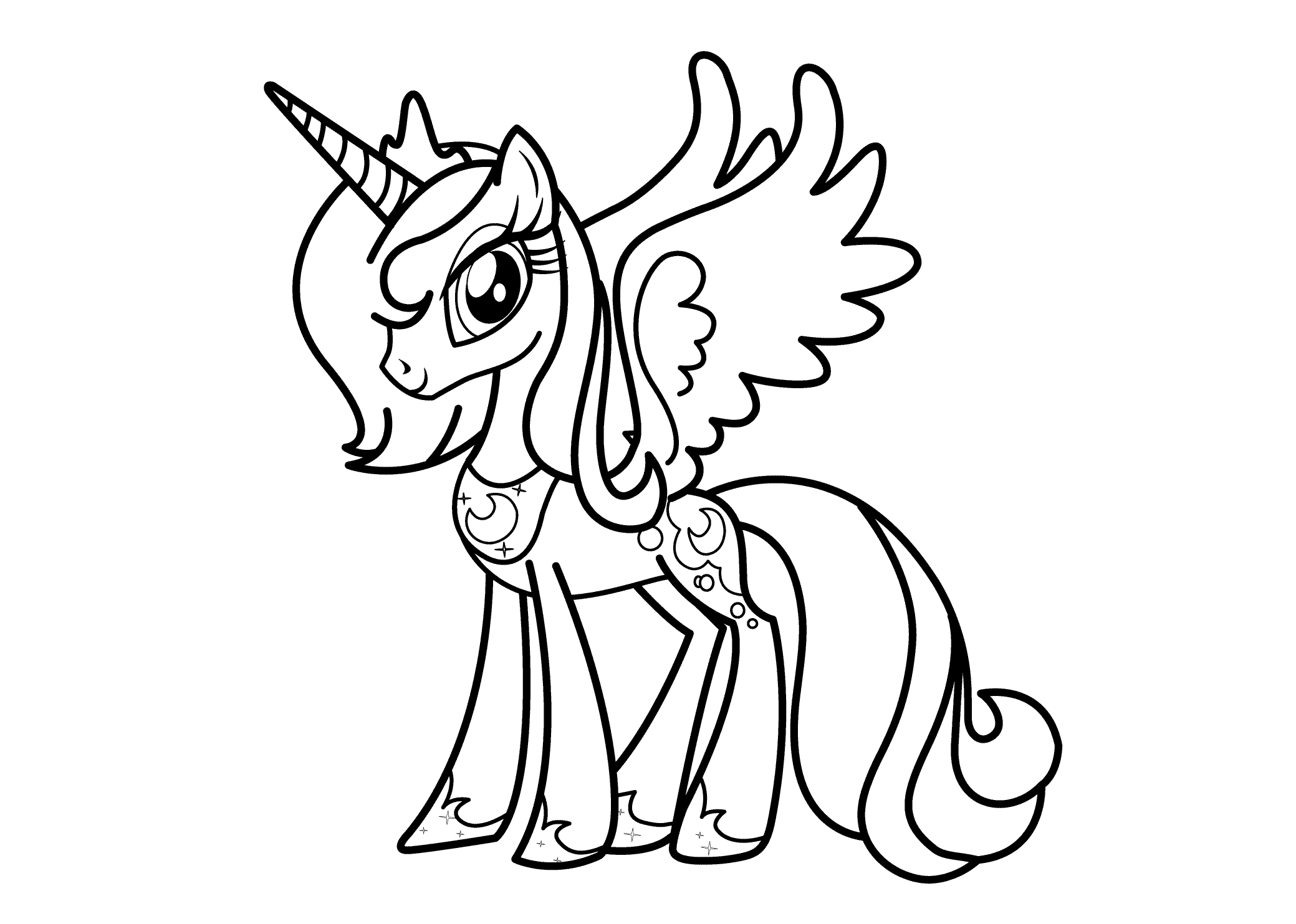 2079x1483 Best Of Coloring Pages Princess Celestia Collection Printable
