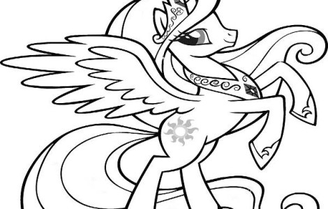 470x300 My Little Pony Coloring Pages Princess Celestia