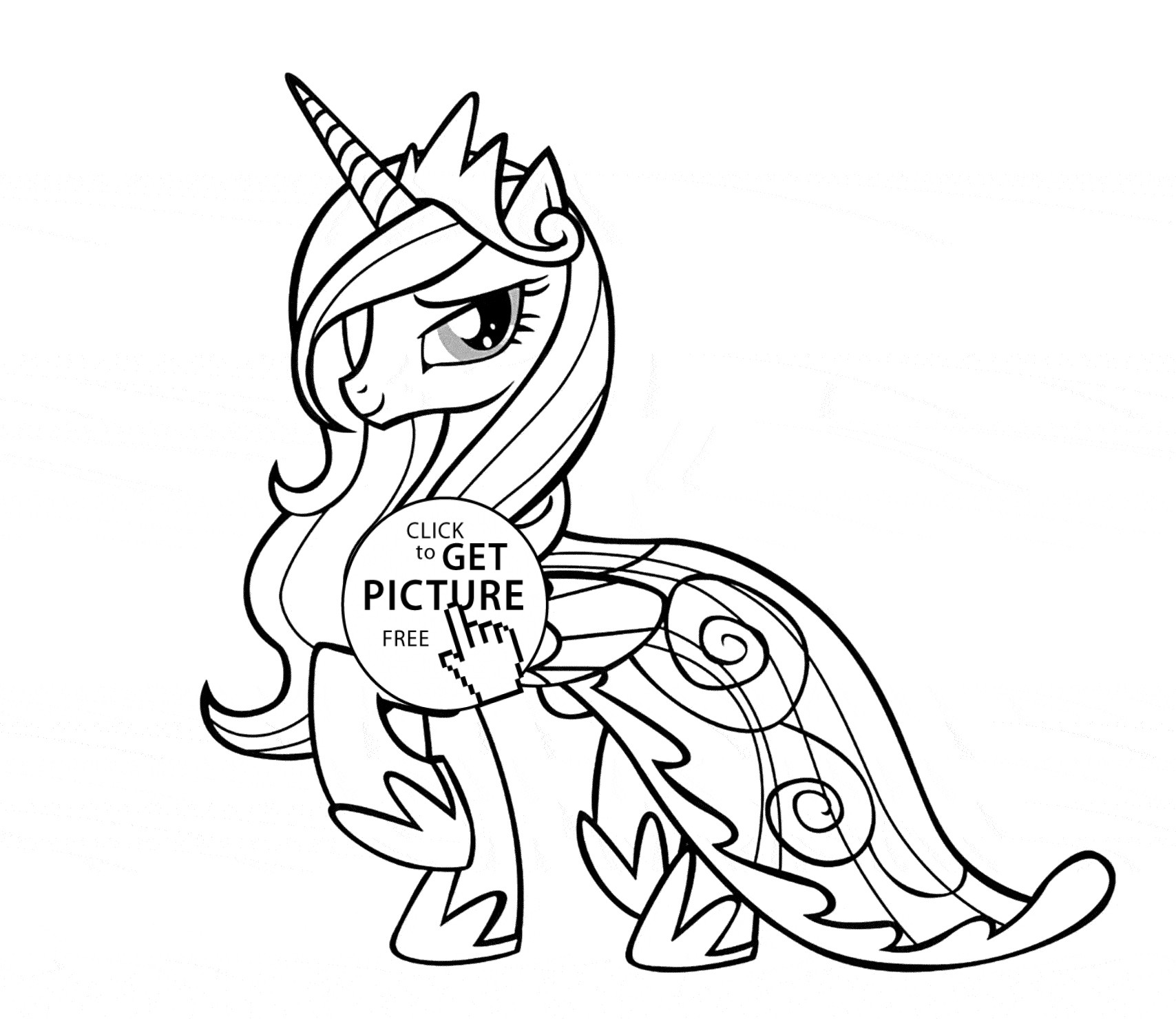 My Little Pony Coloring Pages Princess Luna at GetColorings.com | Free ...