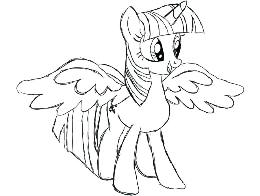 900x679 My Little Pony Coloring Pages Twilight Sparkle Or Princess