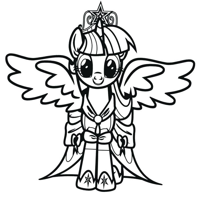 700x784 My Little Pony Twilight Coloring Pages Ponies Coloring Pages My