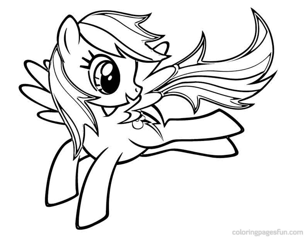 1035x800 Rainbow My Little Pony Coloring Pages