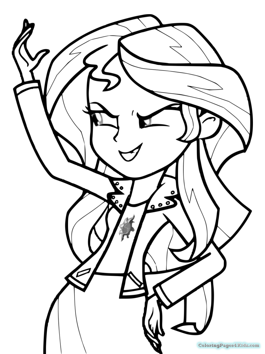 900x1200 My Little Pony Sunset Shimmer Coloring Pages Coloring Pages For Kids