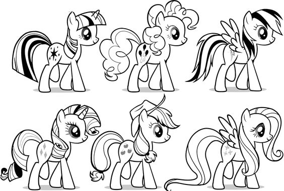 My Little Pony The Friends Coloring Page 564x380 My Little Pony The Friends Coloring Page