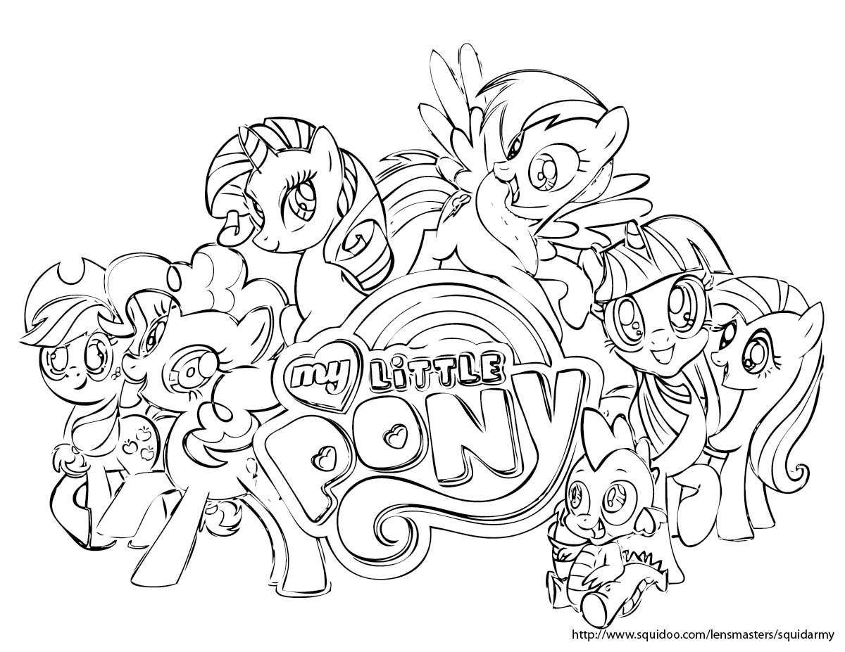 Pony Coloring Pages 1200x927 Pony Coloring Pages