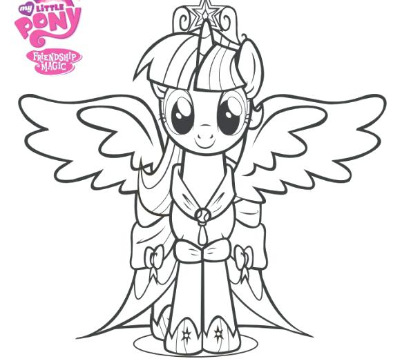 My Little Pony Coloring Pages Twilight Sparkle And Friends at ...