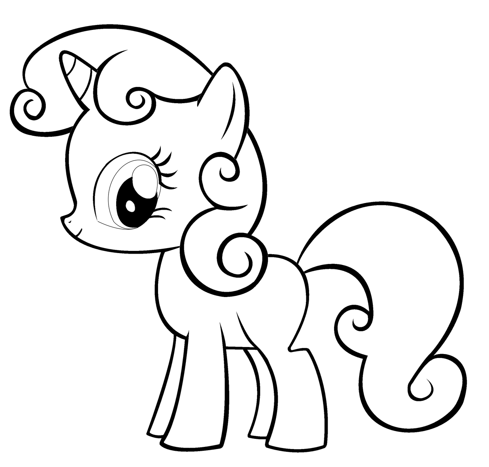 1600x1530 My Little Pony Apple Bloom Coloring Pages