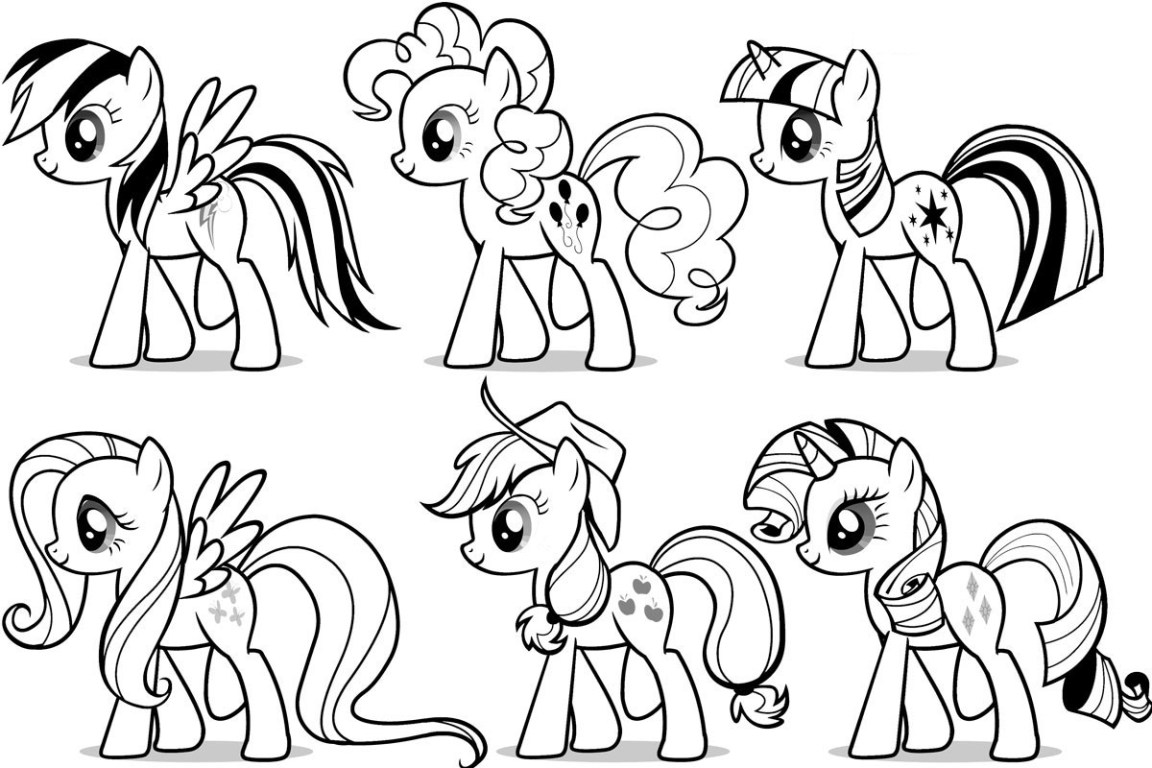 1152x768 My Little Pony Para Colorir 06 1 Coloring Pony