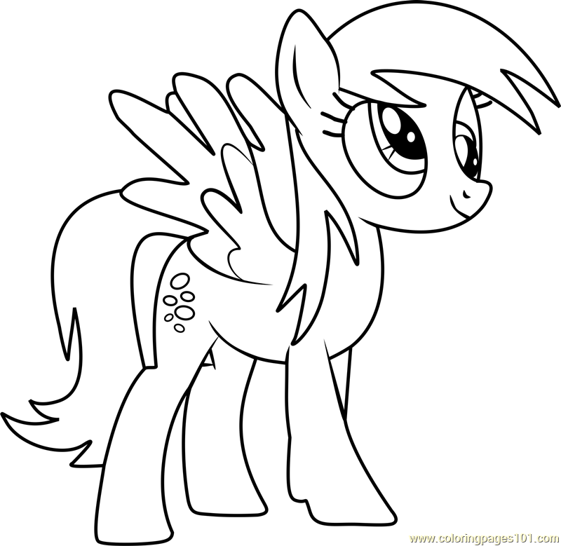 800x779 Derpy Hooves Coloring Page