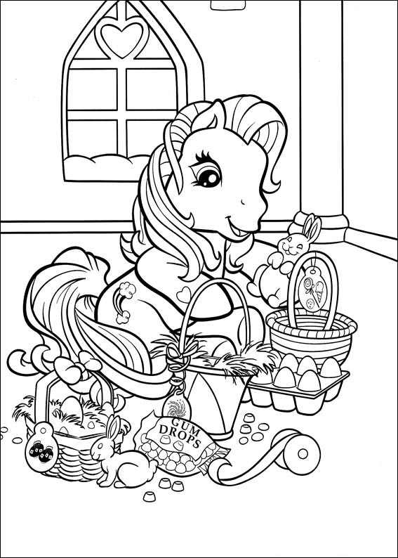 My Little Pony Easter Coloring Page 567x794 My Little Pony Easter Coloring Page