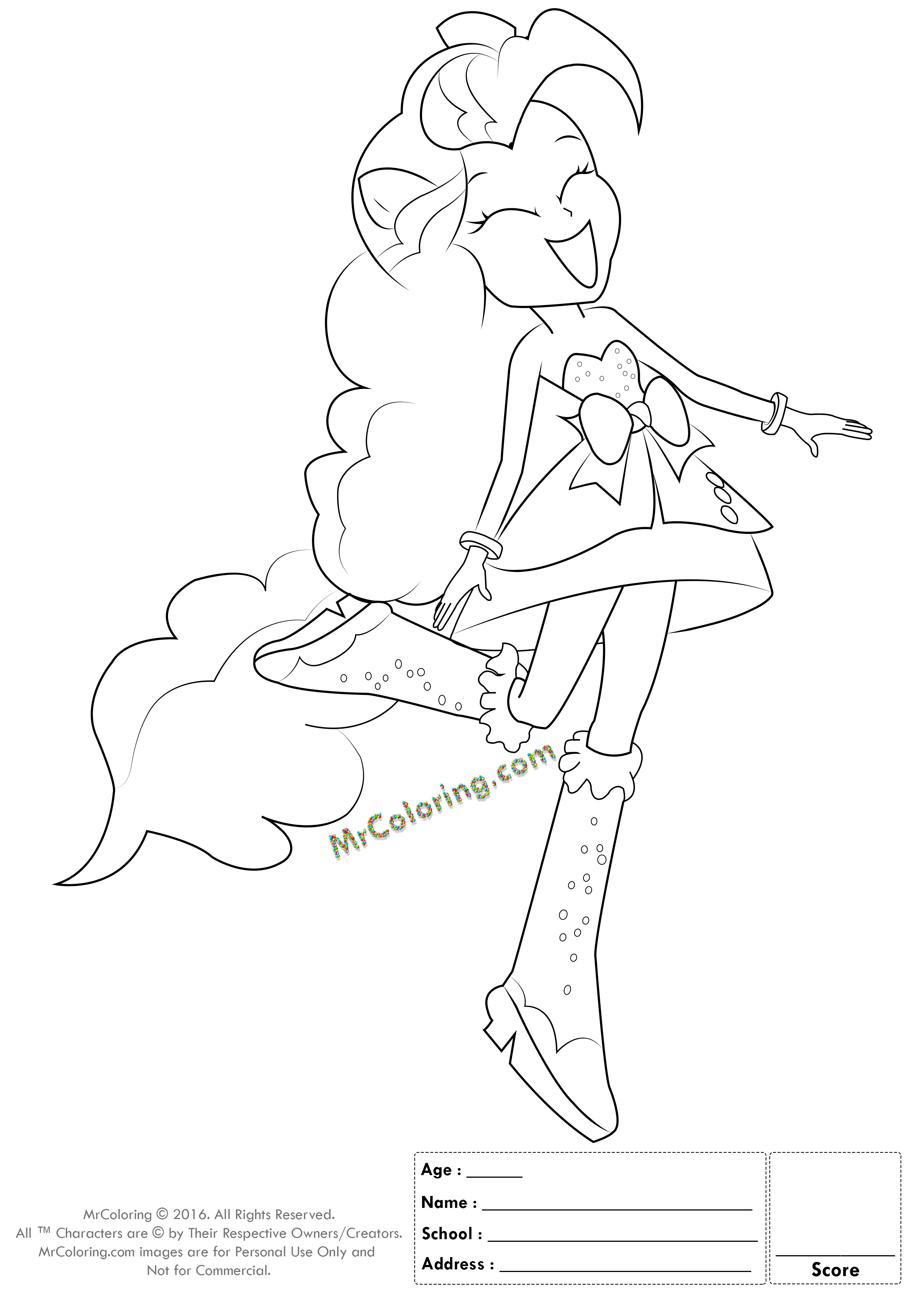 2480x3508 Fresh Great Pinkie Pie Equestria Girls Coloring Pages With Pinkie