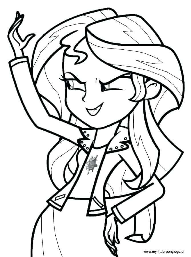 669x900 Coloriages My Little Poney Pinkie Pie Equestria Girl Coloring Page