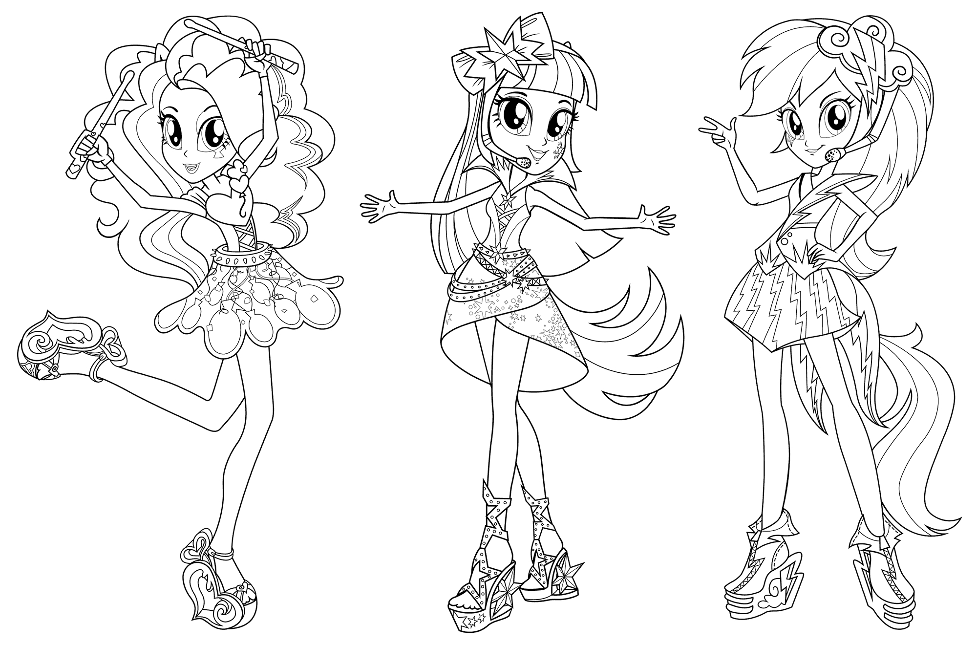 My Little Pony Equestria Girls Coloring Pages To Print Coloring 2000x1320 My Little Pony Equestria Girls Coloring Pages To Print Coloring