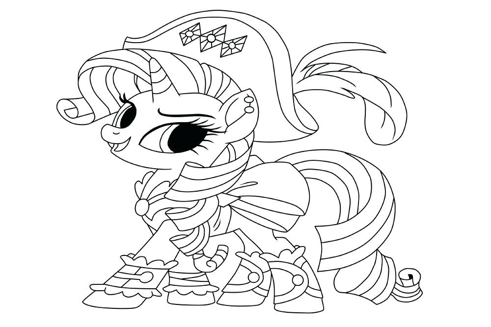 Pirate Rarity Printable Coloring Page Pages My Little Pony 1000x667 Pirate Rarity Printable Coloring Page Pages My Little Pony