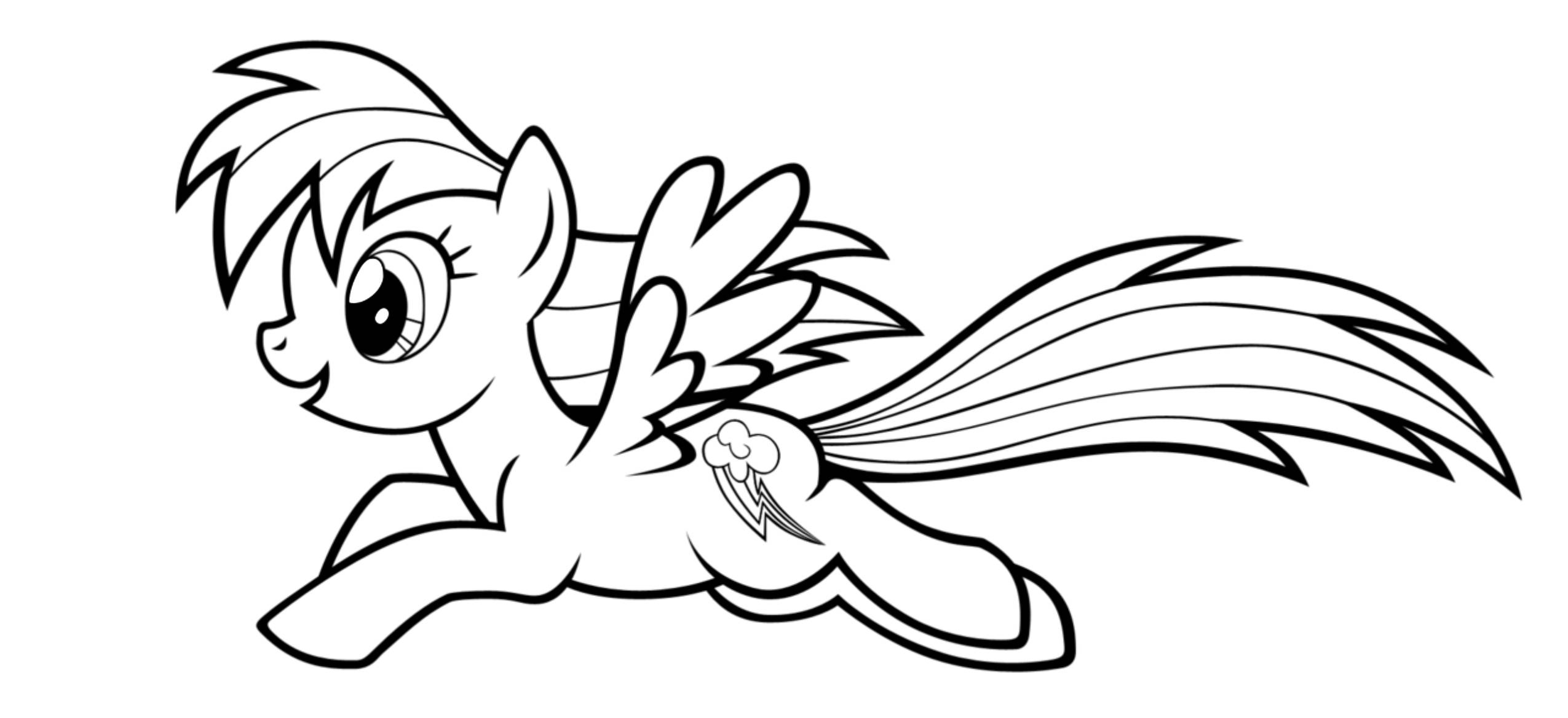 2550x1169 Cool Learn Colors My Little Pony Rainbow Dash Coloring Page Game