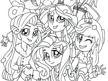 440x330 Elegant My Little Pony Equestria Girl Coloring Pages To Print