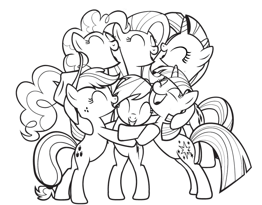 839x657 Kids Under 7 My Little Pony Coloring Pages