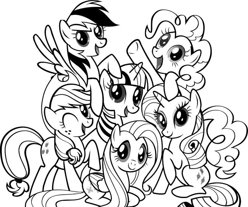 800x667 My Little Pony And Friends Coloring Page My Little Pony