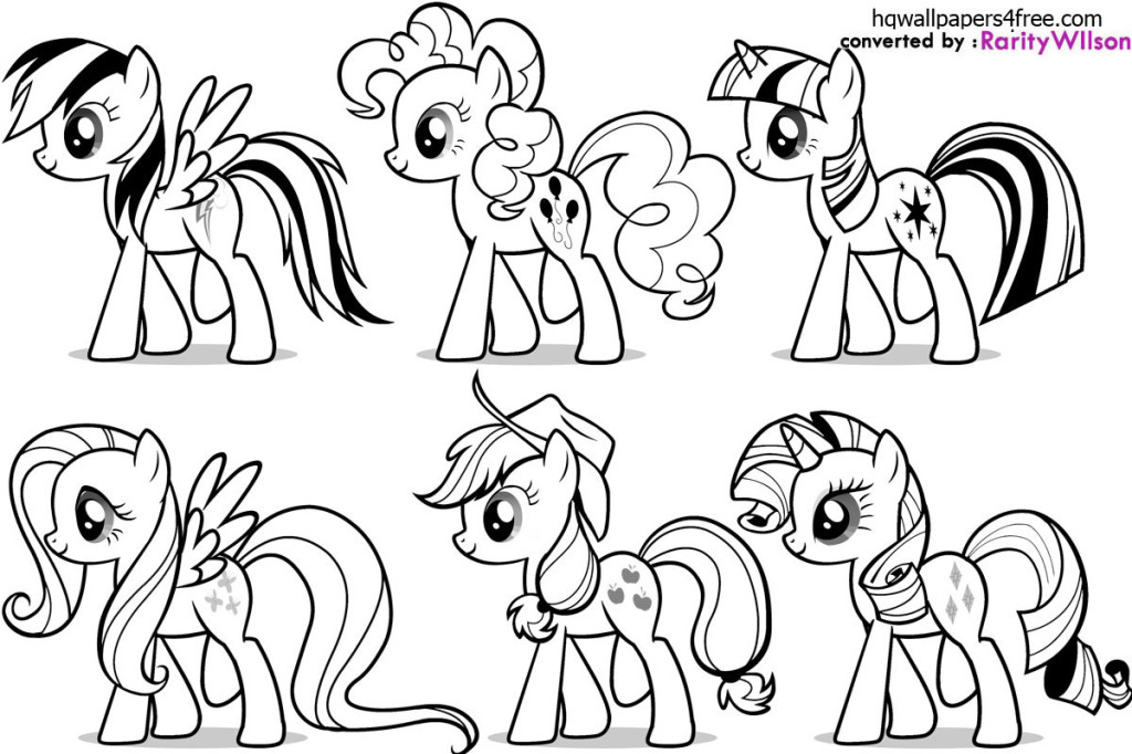 1024x682 My Little Pony Friendship Is Magic Colouring Pictures To Print